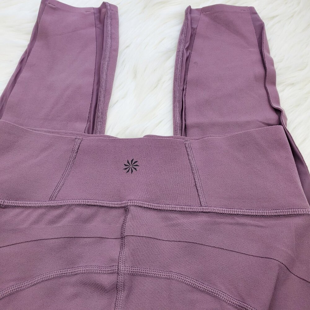 NWOT Athleta Purple Formation Mesh 7/8 Leggings - Picture 5 of 6